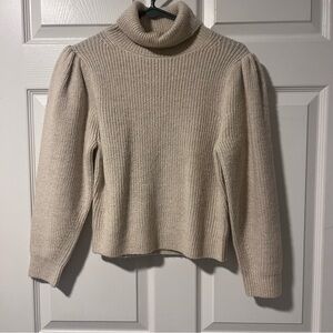 J. Crew Beige Turtleneck Sweater
